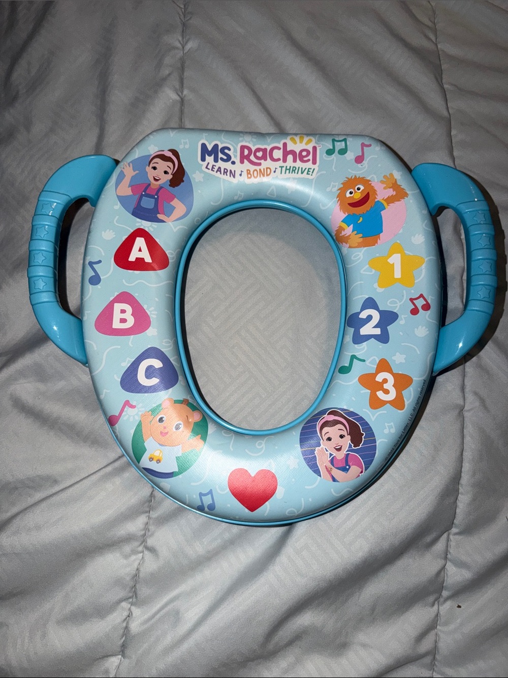 Ms Rachel Soft Potty Training Seat for Toddlers Fits Standard Toilets